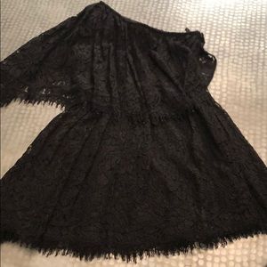 One shoulder LBD little black dress